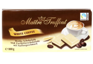 שוקולד לבן בטעם קפה